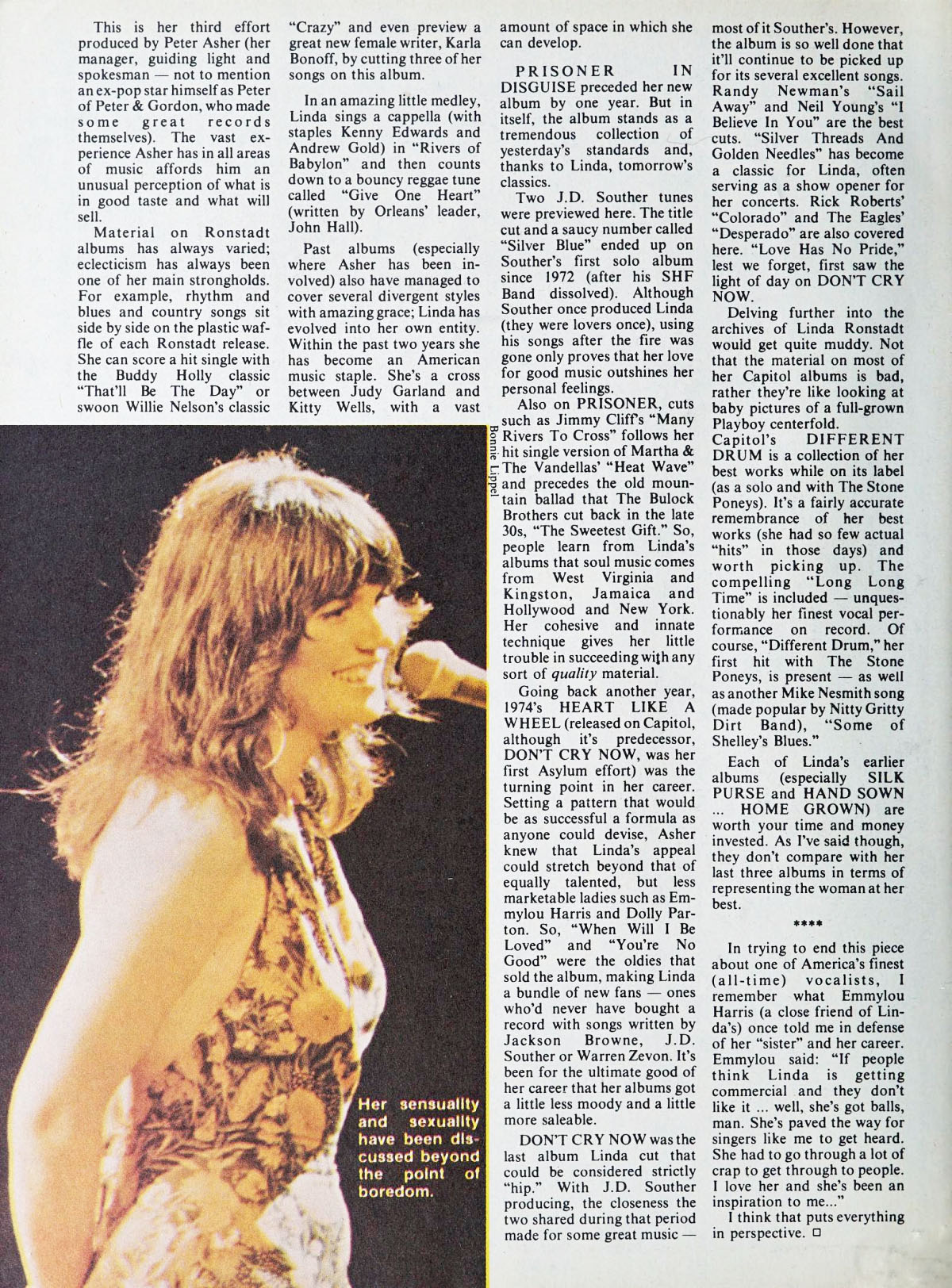 Linda Ronstadt Hit Parader