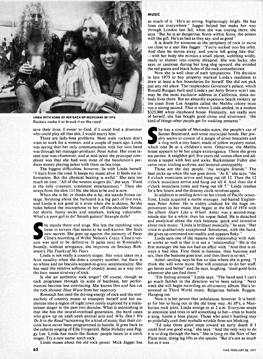 Linda Ronstadt Time Magazine